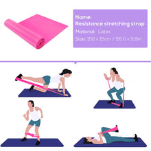 Load image into Gallery viewer, 5pcs Yoga Accessories Set Yoga Ball Yoga Blocks Stretching Strap Resistance Loop Band Exercise Band Home Gym Fitness Equipment