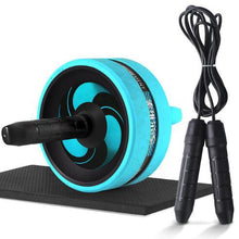 Load image into Gallery viewer, New 2 in 1 Ab Roller&Jump Rope No Noise Abdominal Wheel Ab Roller with Mat For Arm Waist Leg Exercise Gym Fitness Equipment