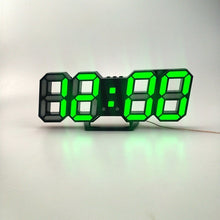 Load image into Gallery viewer, 3D LED Wall Clock Modern Design Digital Table Clock Alarm Nightlight