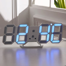 Load image into Gallery viewer, 3D LED Wall Clock Modern Design Digital Table Clock Alarm Nightlight