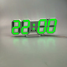 Load image into Gallery viewer, 3D LED Wall Clock Modern Design Digital Table Clock Alarm Nightlight