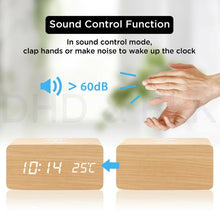 Load image into Gallery viewer, LED Electric Alarm Clock W/ Qi Wireless Phone Charger Charging Pad Station

