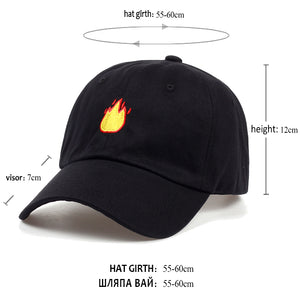 Fire Emoji Dad Hat