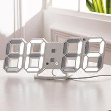 Load image into Gallery viewer, 3D LED Wall Clock Modern Design Digital Table Clock Alarm Nightlight
