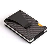 Load image into Gallery viewer, Portable ID Cardholder Clip Porte Carte Travel Metal Case
