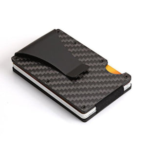 Portable ID Cardholder Clip Porte Carte Travel Metal Case