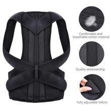 Load image into Gallery viewer, Adjustable Back Brace Posture Corrector
