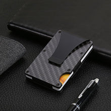 Load image into Gallery viewer, Portable ID Cardholder Clip Porte Carte Travel Metal Case
