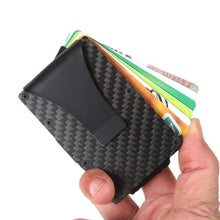 Load image into Gallery viewer, Portable ID Cardholder Clip Porte Carte Travel Metal Case
