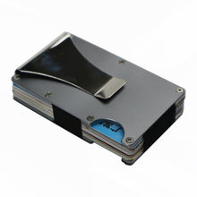 Load image into Gallery viewer, Portable ID Cardholder Clip Porte Carte Travel Metal Case
